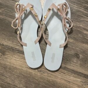 Melissa Women's Bow Sandals - Pink and Gold